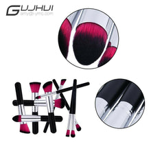 Load image into Gallery viewer, 10pc Makeup Brushes Tool Set Cosmetic Eyeshadow Face Powder Foundation Lip Brush