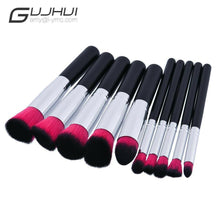 Load image into Gallery viewer, 10pc Makeup Brushes Tool Set Cosmetic Eyeshadow Face Powder Foundation Lip Brush