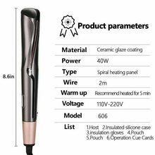 Load image into Gallery viewer, New Pro 2 in1 Hair Curler Tool Set Negative Ions Hair Straightener And Curling