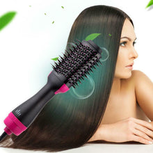 Load image into Gallery viewer, 2 In 1 1000W One Step Hair Dryer Volumizer Brush Straightening Curling Iron Comb